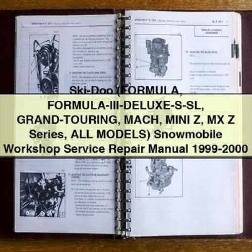 Ski-Doo Formula, Formula-III-Deluxe-S-SL, Grand-Touring, Mach, Mini Z, MX Z Series Snowmobile Workshop Service Repair Manual 1999-2000 PDF Download