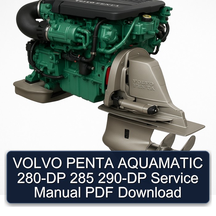 Volvo Penta Aquamatic 280-Dp 285 290-Dp Workshop Service Repair Manual PDF Download