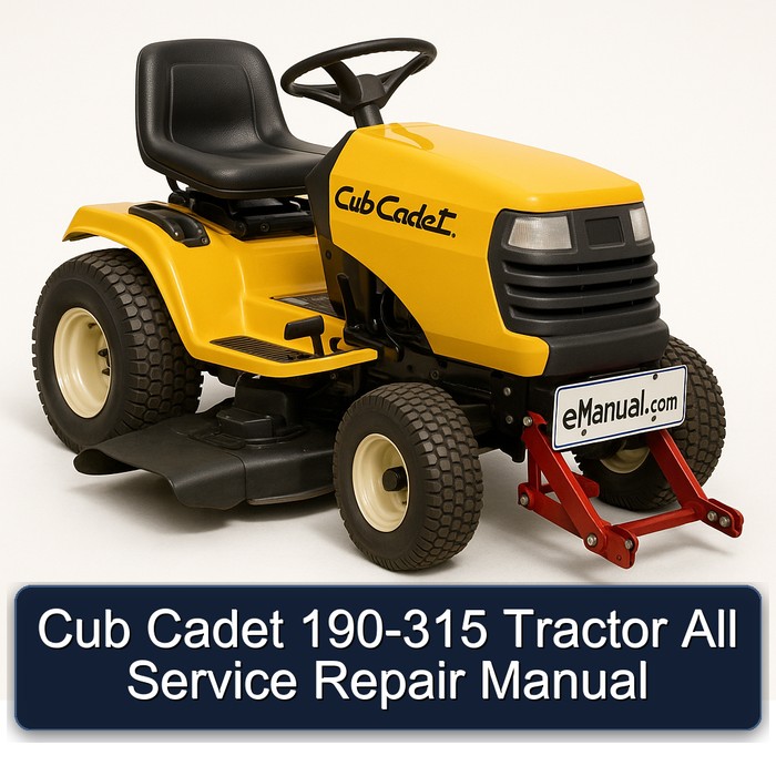 Cub Cadet 190-315 Tractor All Service Repair Manual