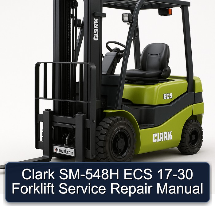Manual de Servicio y Reparación para Montacargas Clark SM-548H ECS 17-30
