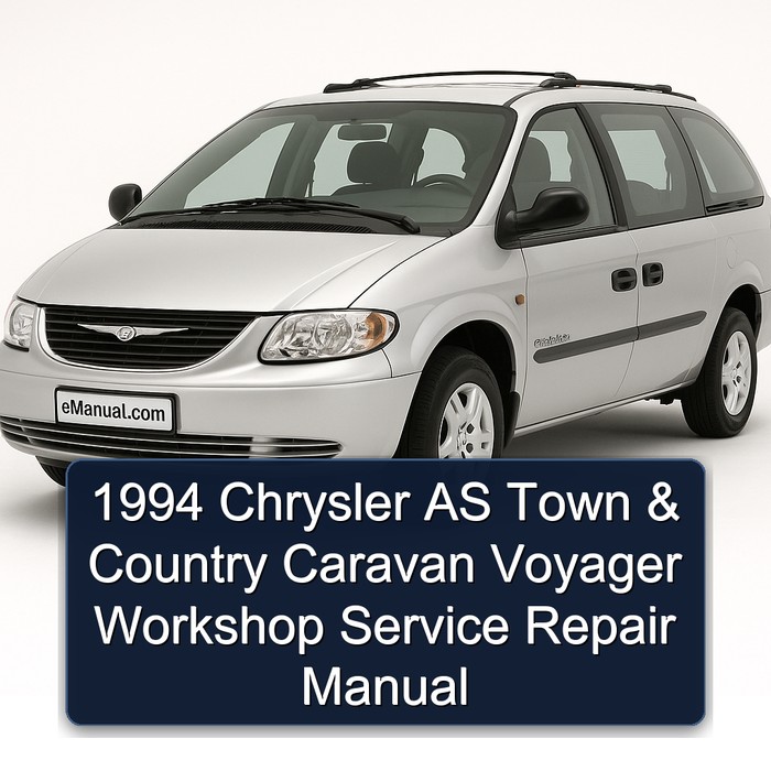 1994 Chrysler AS Town & Country Caravan Voyager Workshop Manual de servicio y reparación