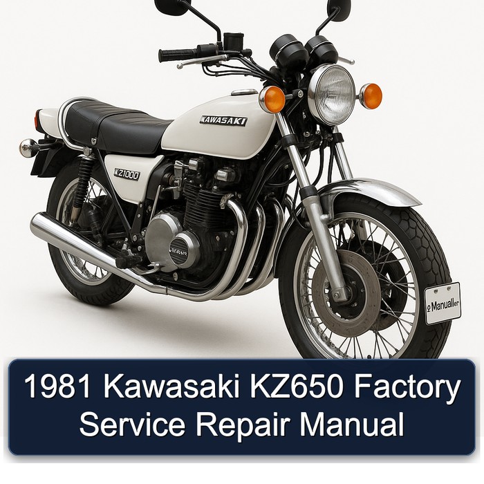 1981 Kawasaki KZ650 Factory Manual de servicio y reparación