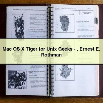 Mac Os x Tiger for Unix Geeks-Ernest E. Rothman PDF Download