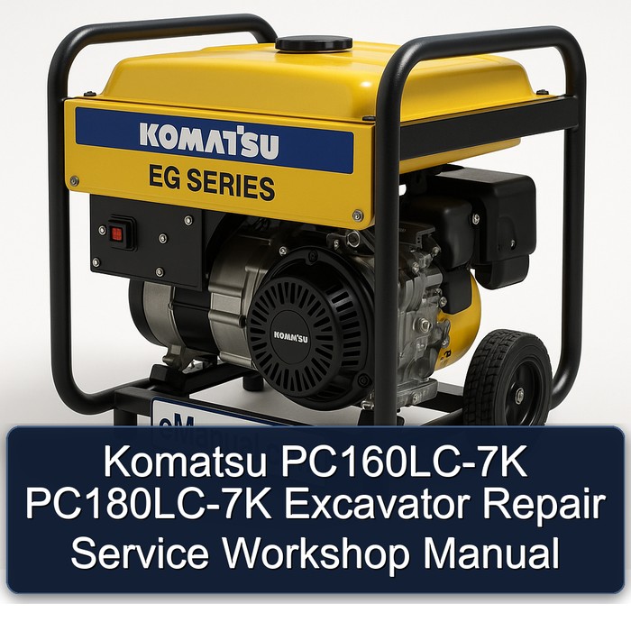 Komatsu PC160LC-7K PC180LC-7K Excavator Repair Service Workshop Manual