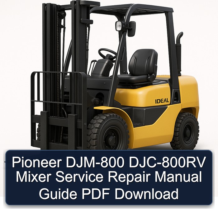 Pioneer DJM-800 DJC-800RV Mixer Service Repair Manual Guide PDF Download
