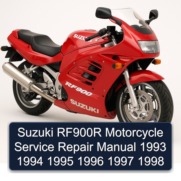 Suzuki RF900R Motorcycle Manual de servicio y reparación 1993 1994 1995 1996 1997 1998