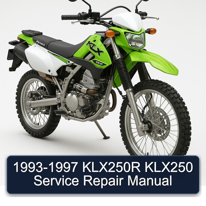 1993-1997 KLX250R KLX250 Manual de servicio y reparación