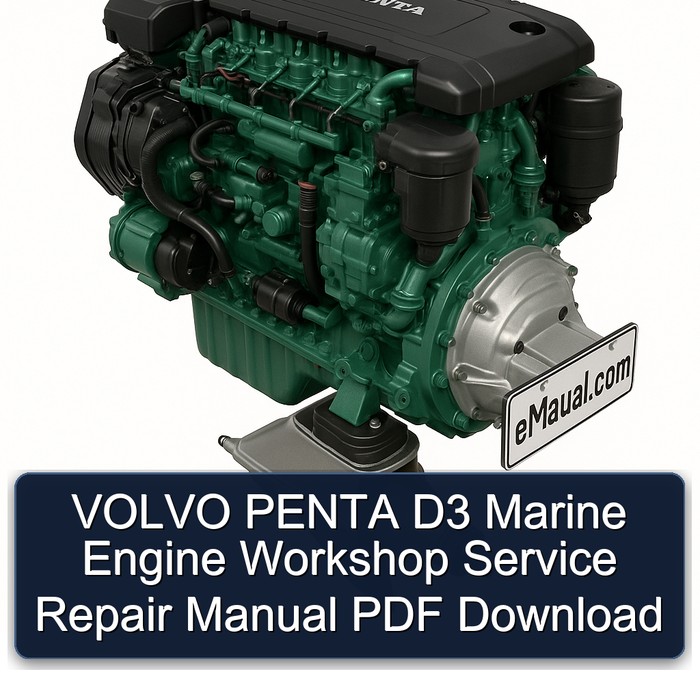 VOLVO PENTA D3 Marine Engine Workshop Service Repair Manual PDF Download