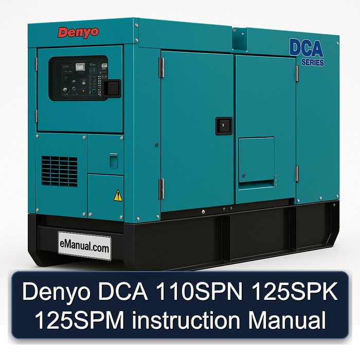 Denyo DCA 110SPN 125SPK 125SPM instruction Manual