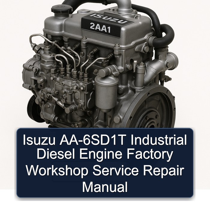 Manual de Servicio y Reparación del Motor Diesel Industrial Isuzu AA-6SD1T