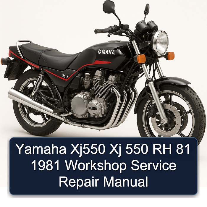 Yamaha Xj550 Xj 550 RH 81 1981 Workshop Manual de servicio y reparación