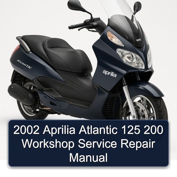 2002 Aprilia Atlantic 125 200 Workshop Manual de servicio y reparación