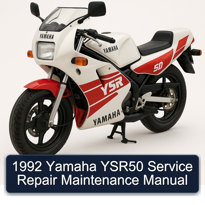 1992 Yamaha YSR50 Service Repair Maintenance Manual