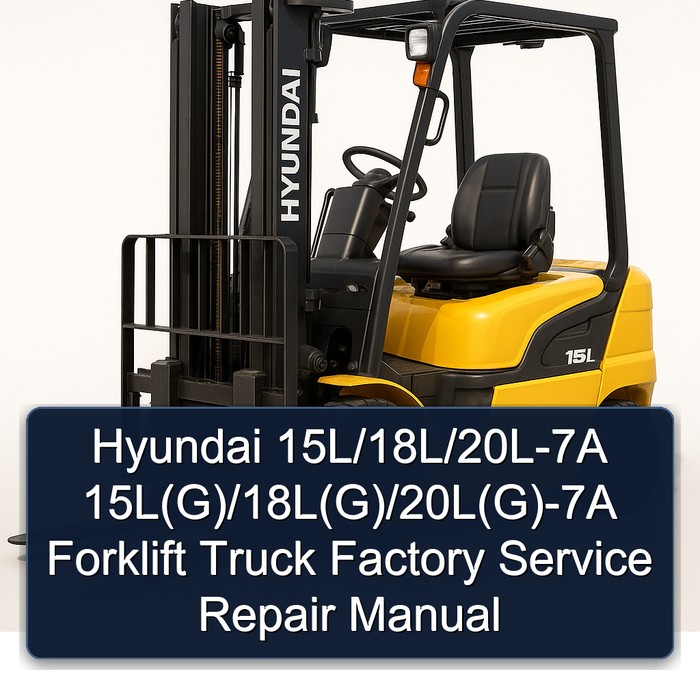 Manual de Servicio y Reparación para Carretillas Elevadoras Hyundai 15L/18L/20L-7A y 15L(G)/18L(G)/20L(G)-7A