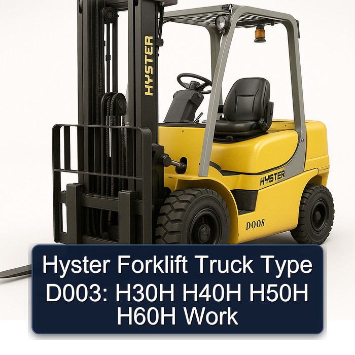 Hyster Gabelstapler Typ D003: H30H, H40H, H50H, H60H