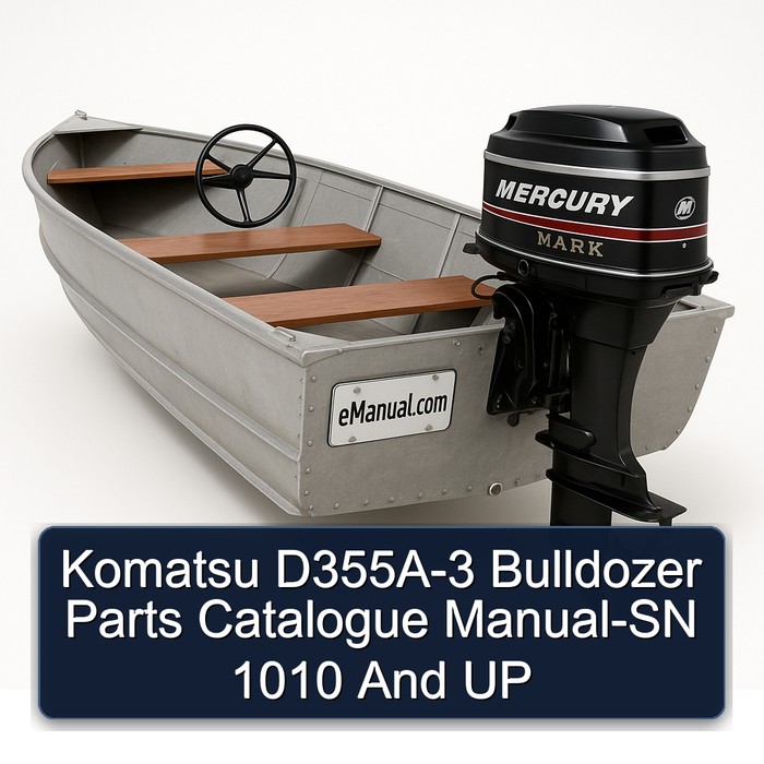 Komatsu D355A-3 Bulldozer Parts Catalogue Manual-SN 1010 And UP