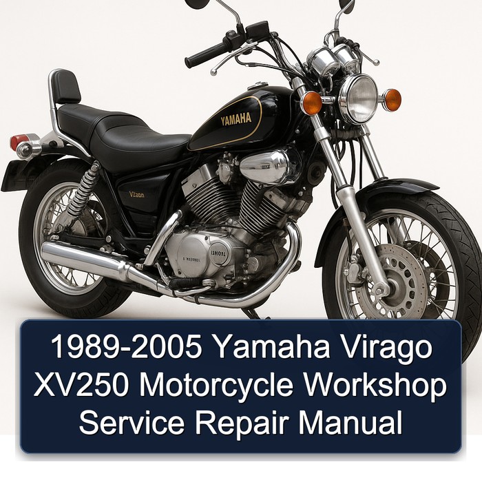1989-2005 Yamaha Virago XV250 Motorcycle Workshop Manual de servicio y reparación