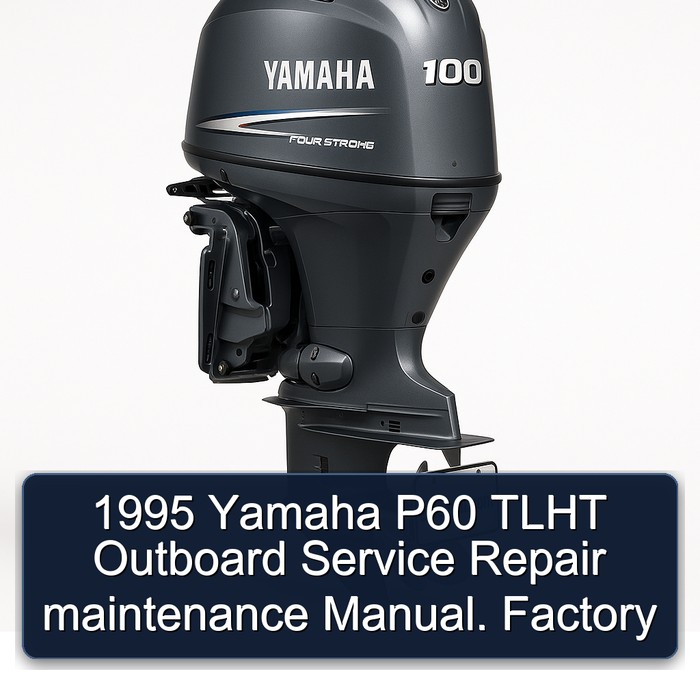 1995 Yamaha P60 TLHT Outboard Service Repair maintenance Manual. Factory 