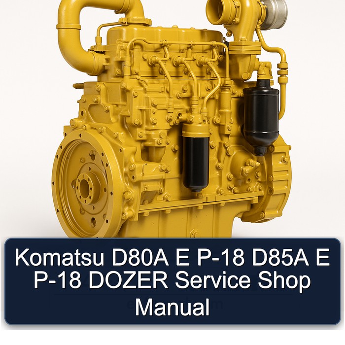 Manual de Servicio de la Retroexcavadora Komatsu D80A E P-18 D85A E P-18