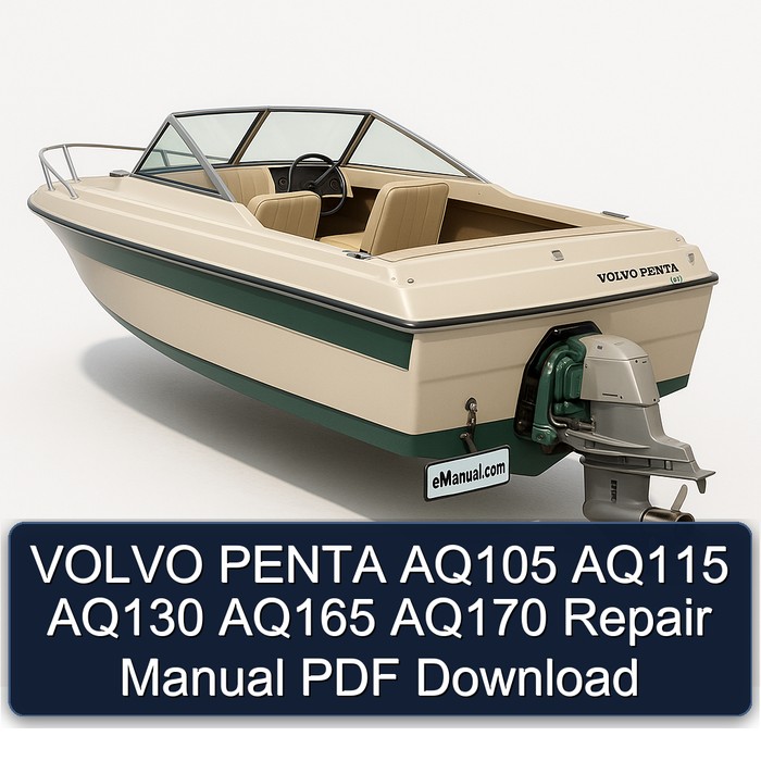 VOLVO PENTA AQ105 AQ115 AQ130 AQ165 AQ170 Repair Manual PDF Download