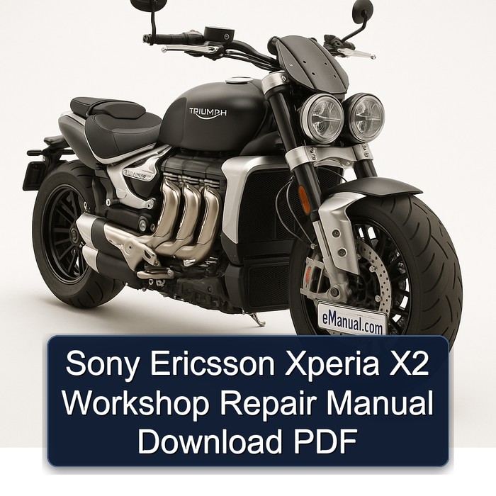 Sony Ericsson Xperia X2 Workshop Repair Manual Download PDF