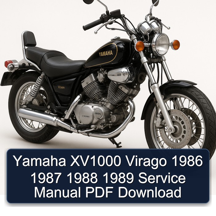 Yamaha XV1000 Virago 1986 1987 1988 1989 Service Manual PDF Download