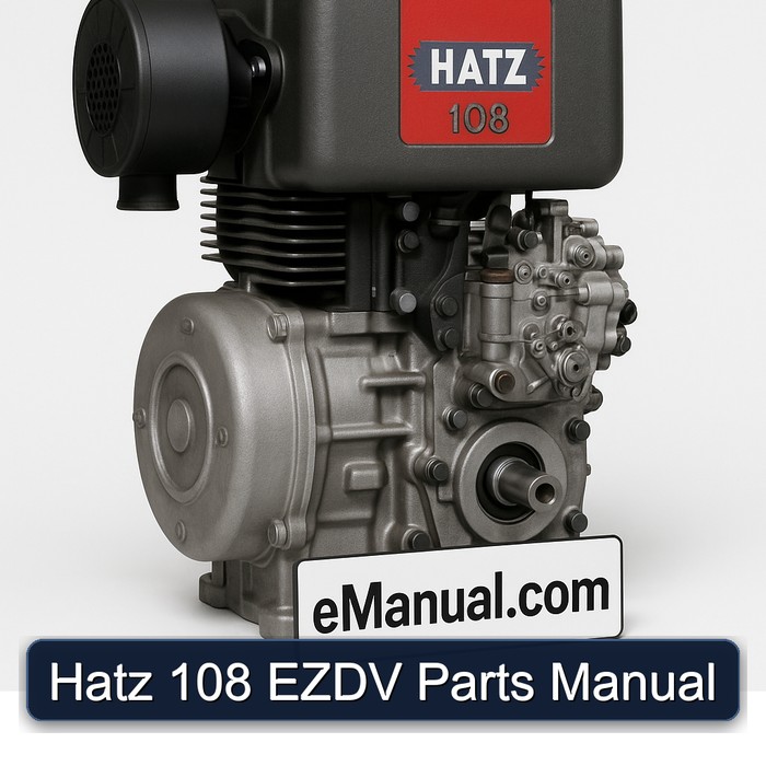 Hatz 108 EZDV Parts Manual 