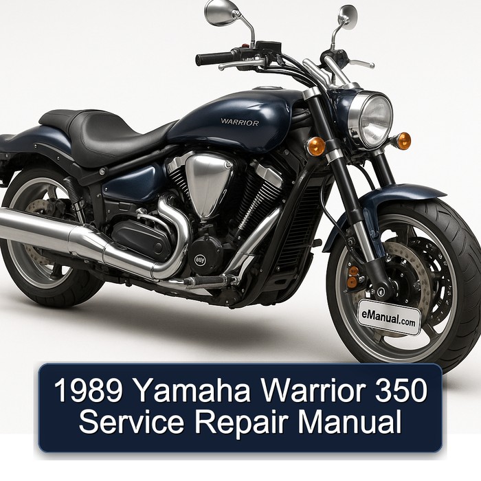 1989 Yamaha Warrior 350 Manual de servicio y reparación