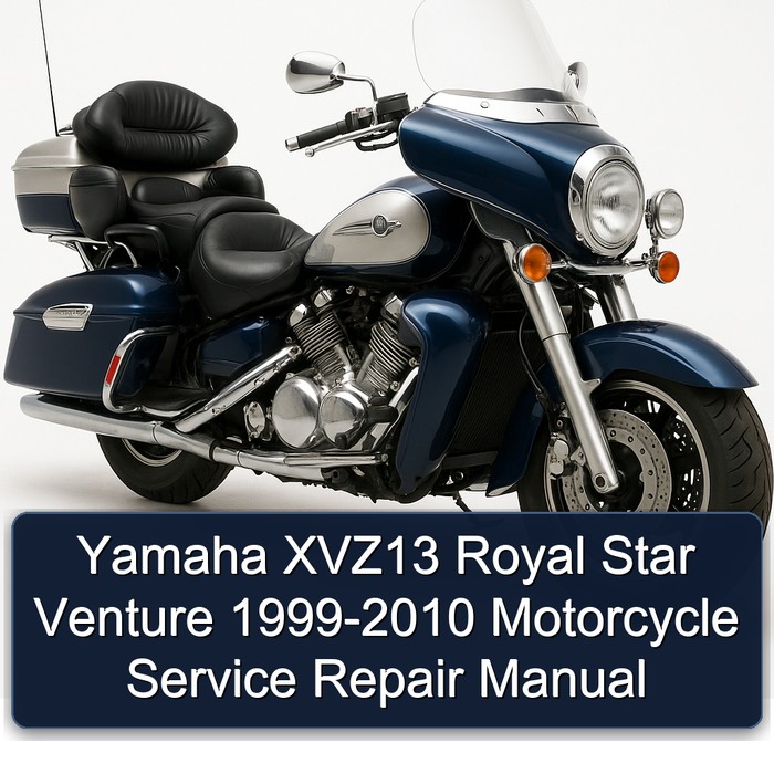 Yamaha XVZ13 Royal Star Venture 1999-2010 Motorcycle Manual de servicio y reparación
