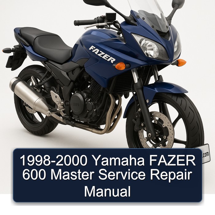 1998-2000 Yamaha FAZER 600 Master Manual de servicio y reparación