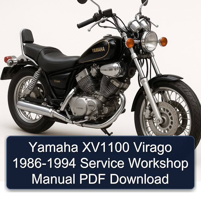 Yamaha XV1100 Virago 1986-1994 Service Workshop Manual PDF Download