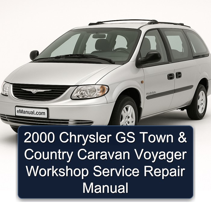 2000 Chrysler GS Town & Country Caravan Voyager Workshop Manual de servicio y reparación