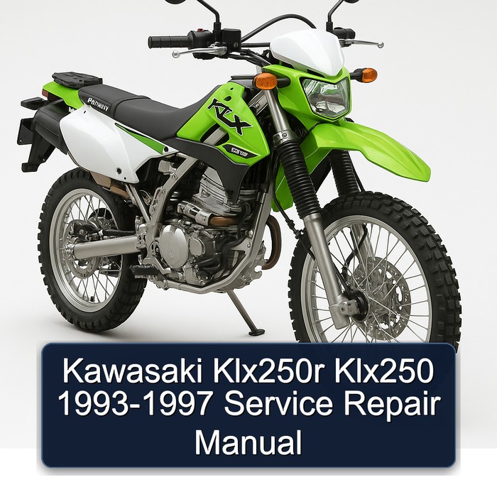 Kawasaki Klx250r Klx250 1993-1997 Service Repair Manual