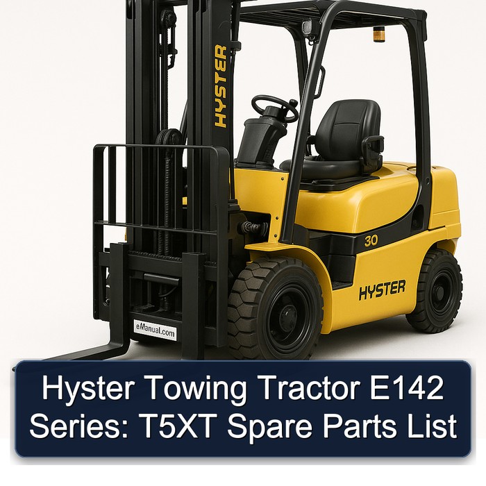 Lista de Piezas de Repuesto para Tractor de Arrastre Hyster E142 Serie T5XT