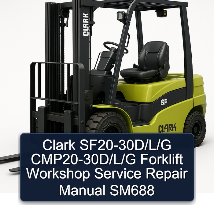 Manual de Servicio y Reparación de Montacargas Clark SF20-30D/L/G CMP20-30D/L/G