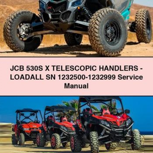 Manual de Servicio JCB 530S X Telescópico - Loadall SN 1232500-1232999 (PDF)
