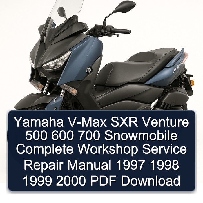 Yamaha V-Max SXR Venture 500 600 700 Snowmobile Complete Workshop Service Repair Manual 1997 1998 1999 2000 PDF Download