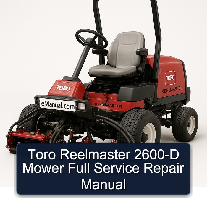Toro Reelmaster 2600-D Mower Full Service Repair Manual