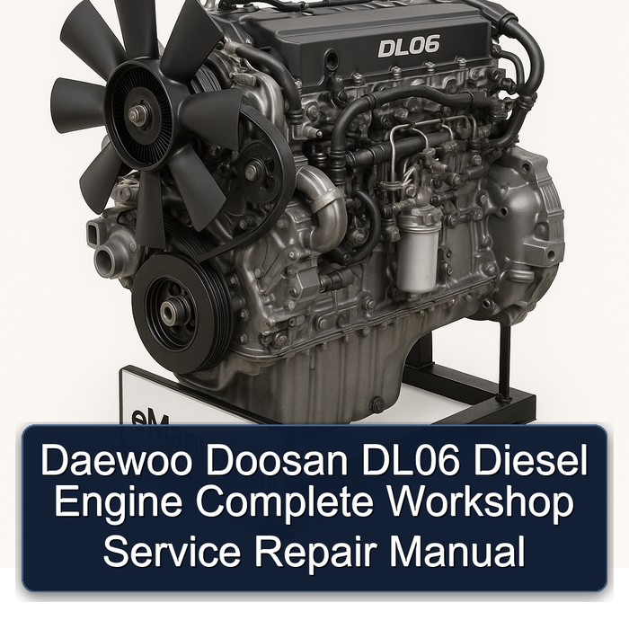Daewoo Doosan DL06 Diesel Engine Manual completo de servicio y reparación del taller