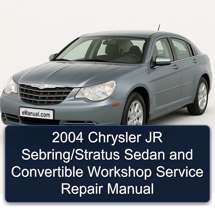 2004 Chrysler JR Sebring/Stratus Sedan and Convertible Workshop Manual de servicio y reparación