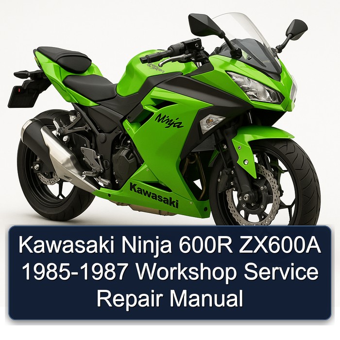 Kawasaki Ninja 600R ZX600A 1985-1987 Workshop Manual de servicio y reparación
