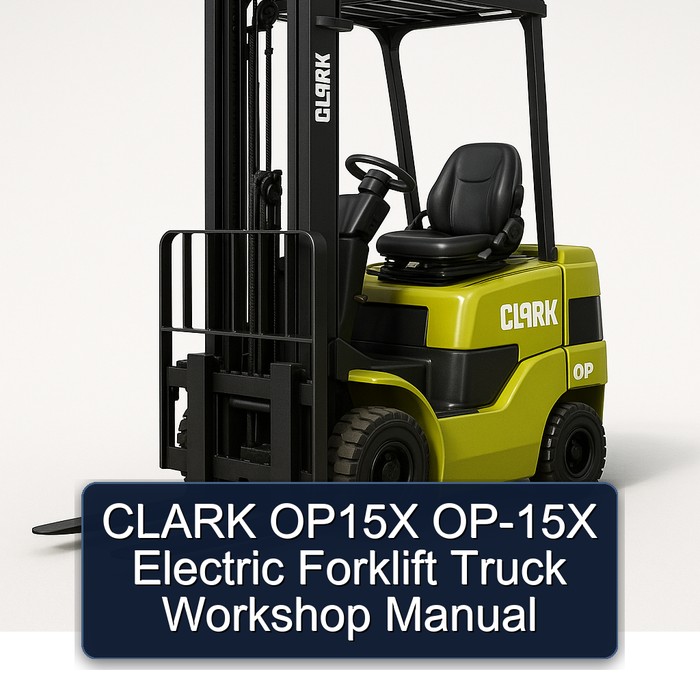 Manual de Taller para Carretilla Elevadora Eléctrica CLARK OP15X