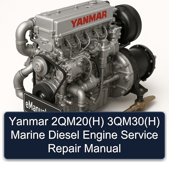 Yanmar 2QM20(H) 3QM30(H) Marine Diesel Engine Manual de servicio y reparación