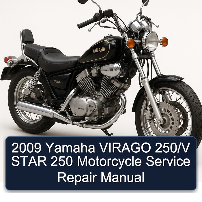 2009 Yamaha VIRAGO 250/V STAR 250 Motorcycle Service Repair Manual 