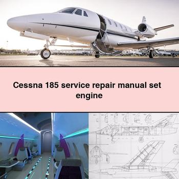 Cessna 185 Manual de servicio y reparación set + engine