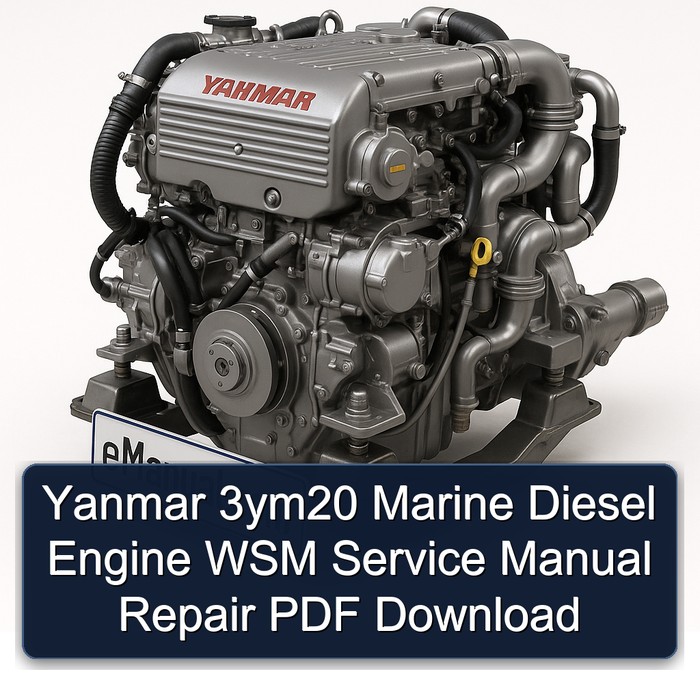 Yanmar 3ym20 Marine Diesel Engine WSM Service Manual Repair PDF Download
