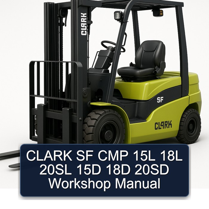 Werkstatt-Handbuch für CLARK SF CMP 15L, 18L, 20SL, 15D, 18D, 20SD