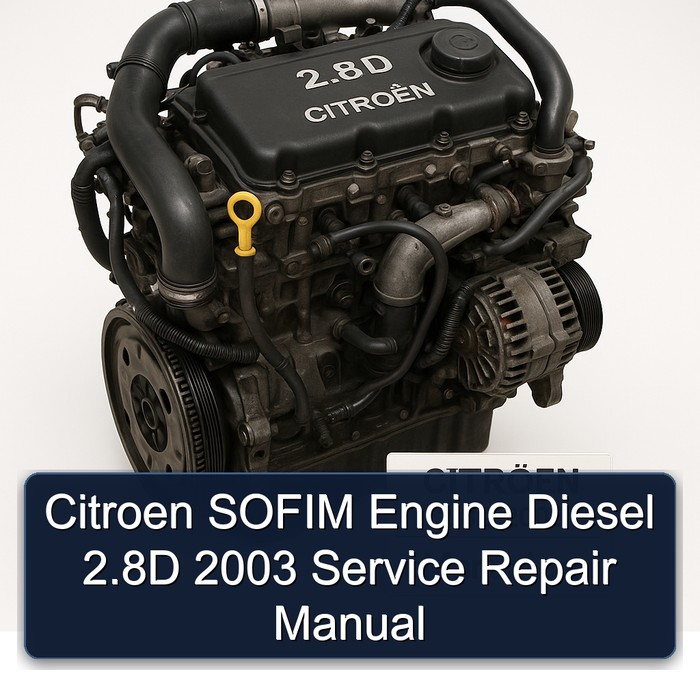 Manual de Reparación y Servicio Citroën SOFIM Diesel 2.8D 2003