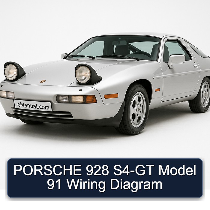PORSCHE 928 S4-GT Model 91 Wiring Diagram