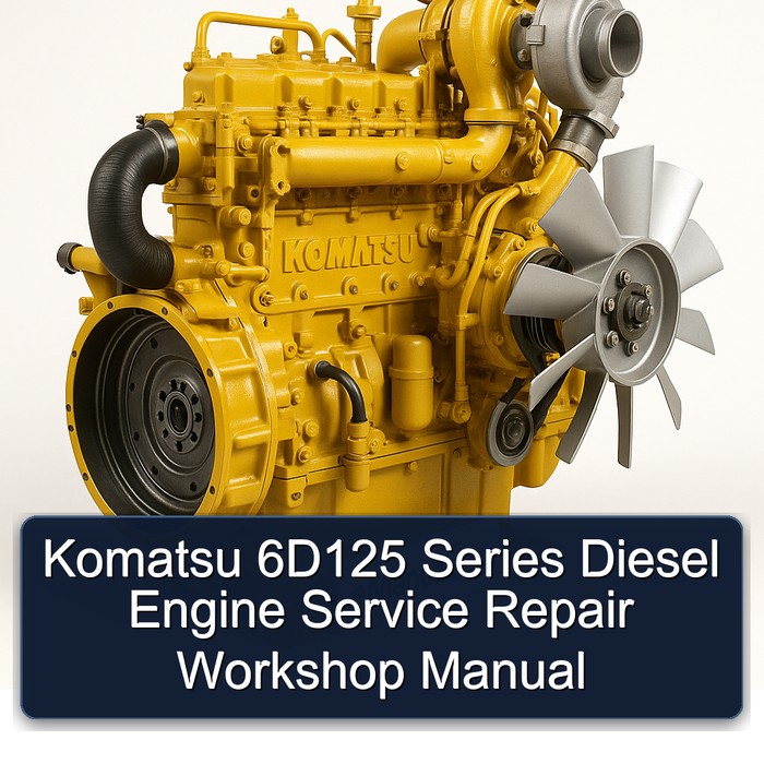 Komatsu 6D125 Series Diesel Engine Service Repair Workshop Manual